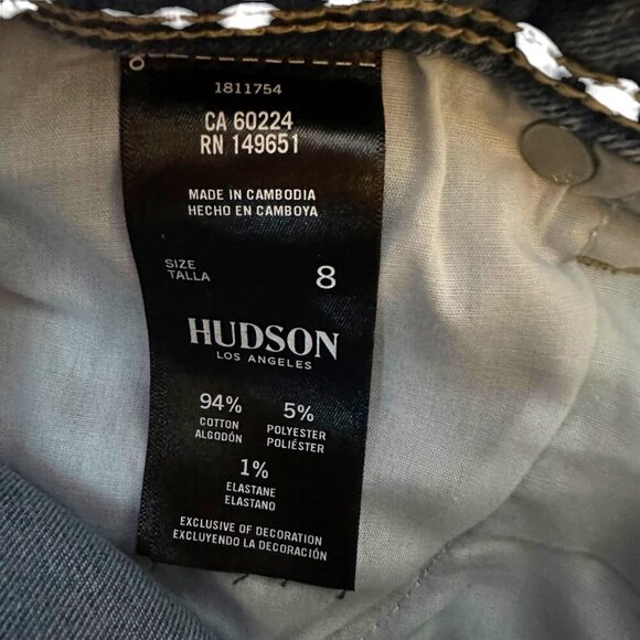 Hudson Los Angeles‎ Womens Mid-Rise Light Wash Denim Jeans Stretch Size 8 - Picture 6 of 7